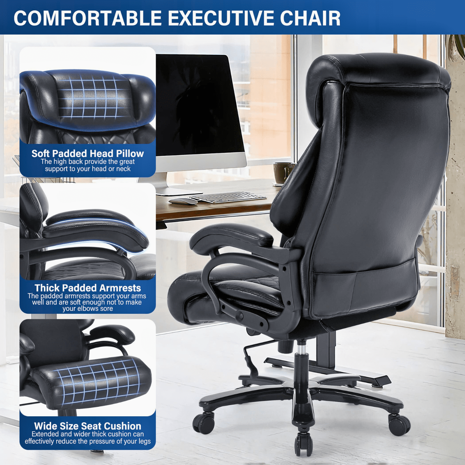 Well padded office chair sale