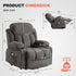 BOSMILLER Power Lift Recliner Chair with Massage and Heat for Elderly